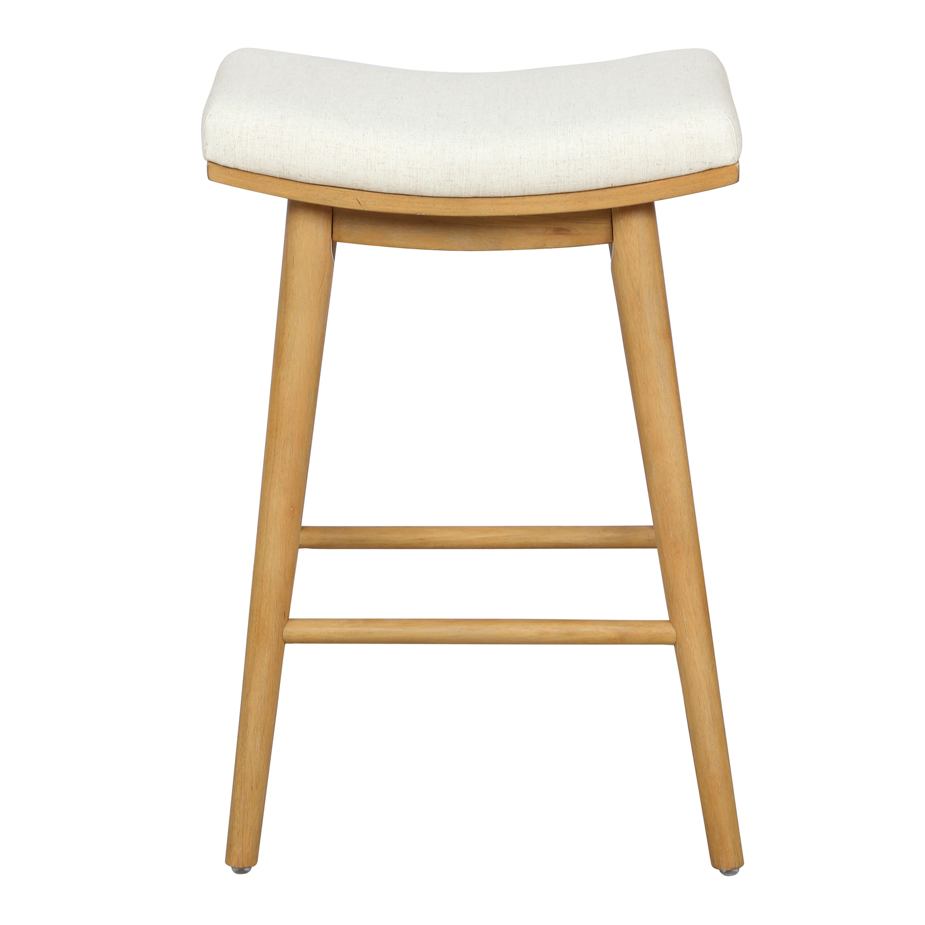 Bronson Wood Backless Upholstered Counter Stool Set of 2 image number 2