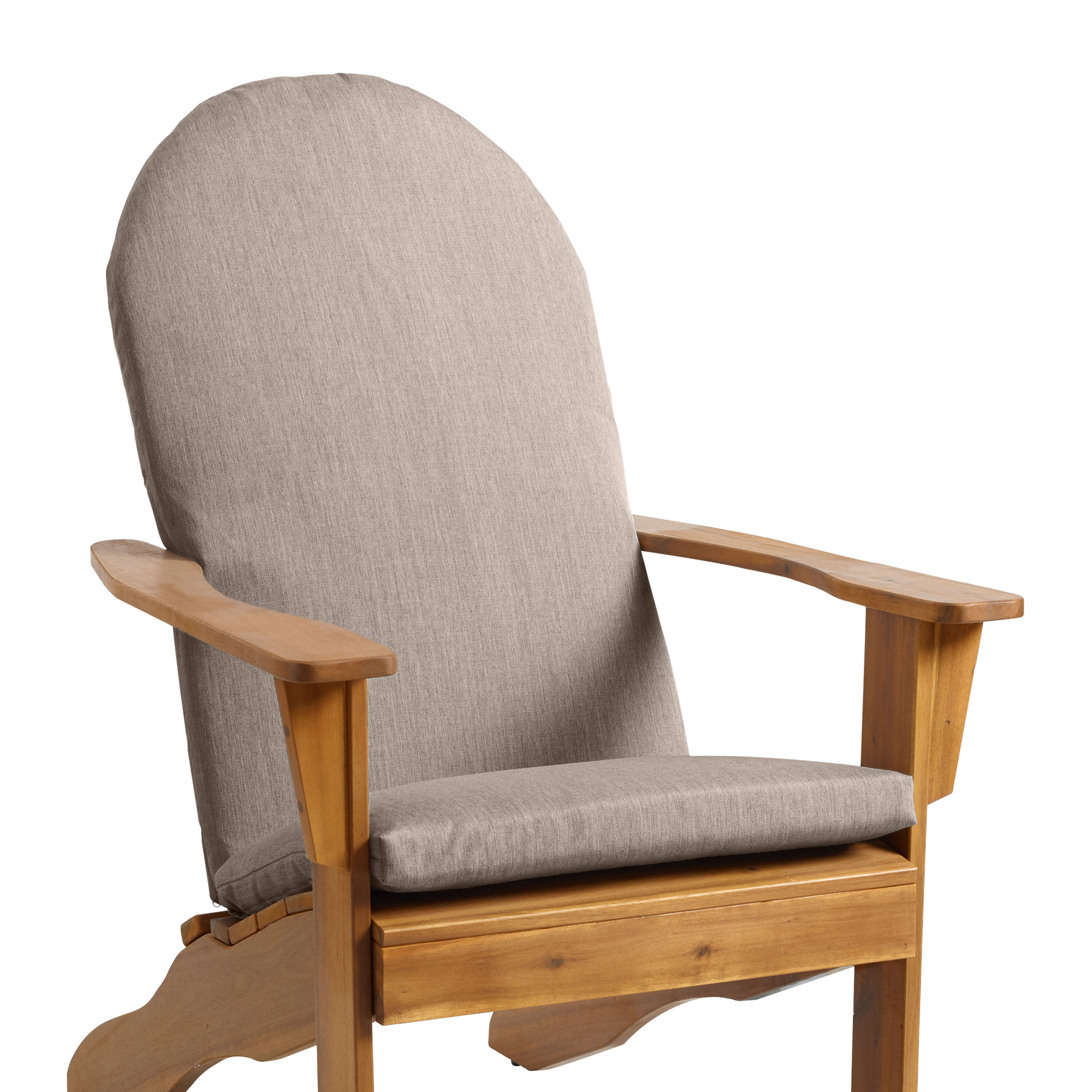 Sunbrella Khaki Ash Cast Adirondack Chair Cushion World Market