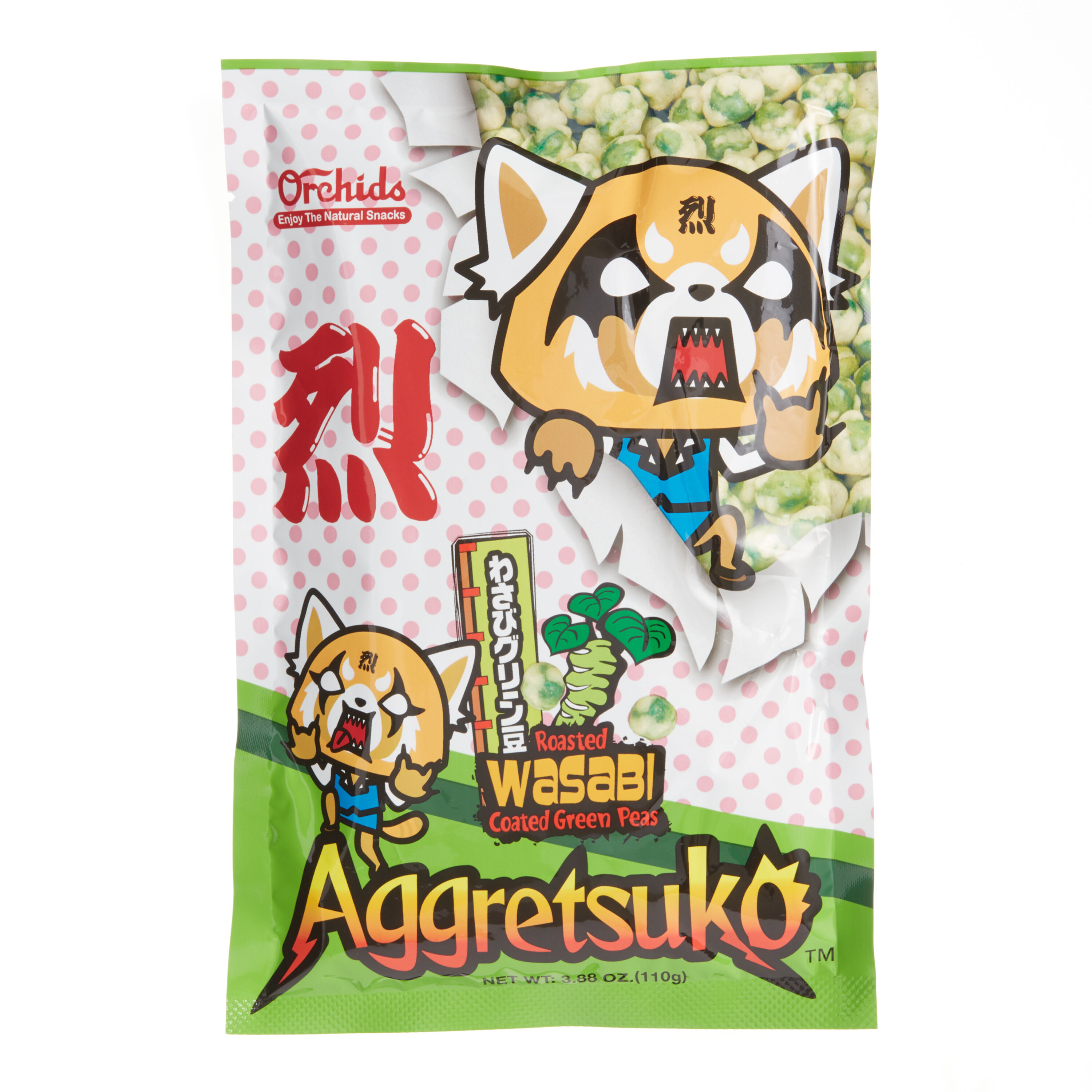 Aggretsuko Roasted Wasabi Green Peas image number 0