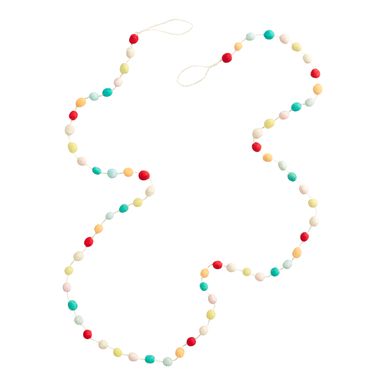 Multicolor Felt Pom Pom Garland Multicolor Felt Pom Pom Garland