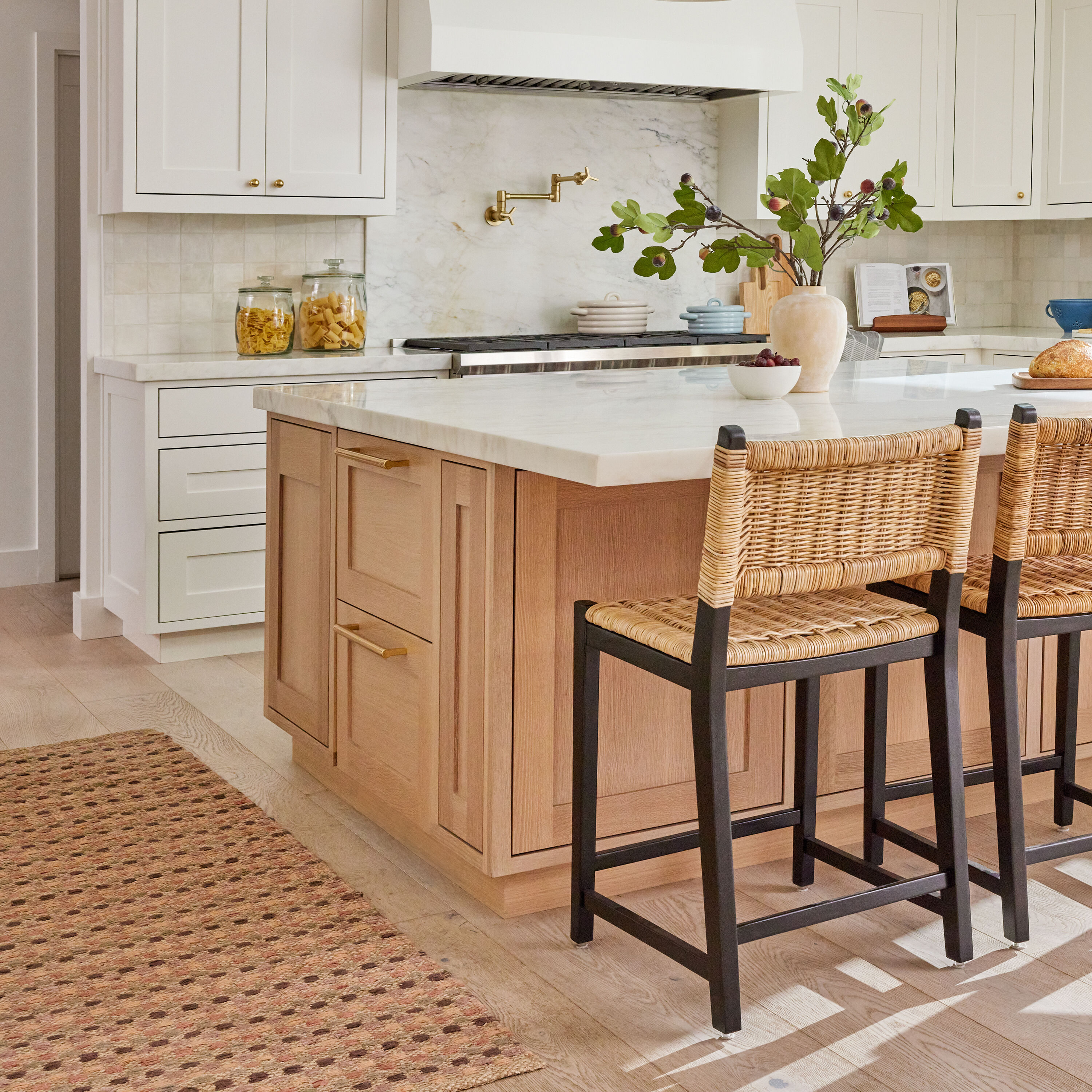 Dotti Multicolor Checkered Handwoven Jute Area Rug image number 1