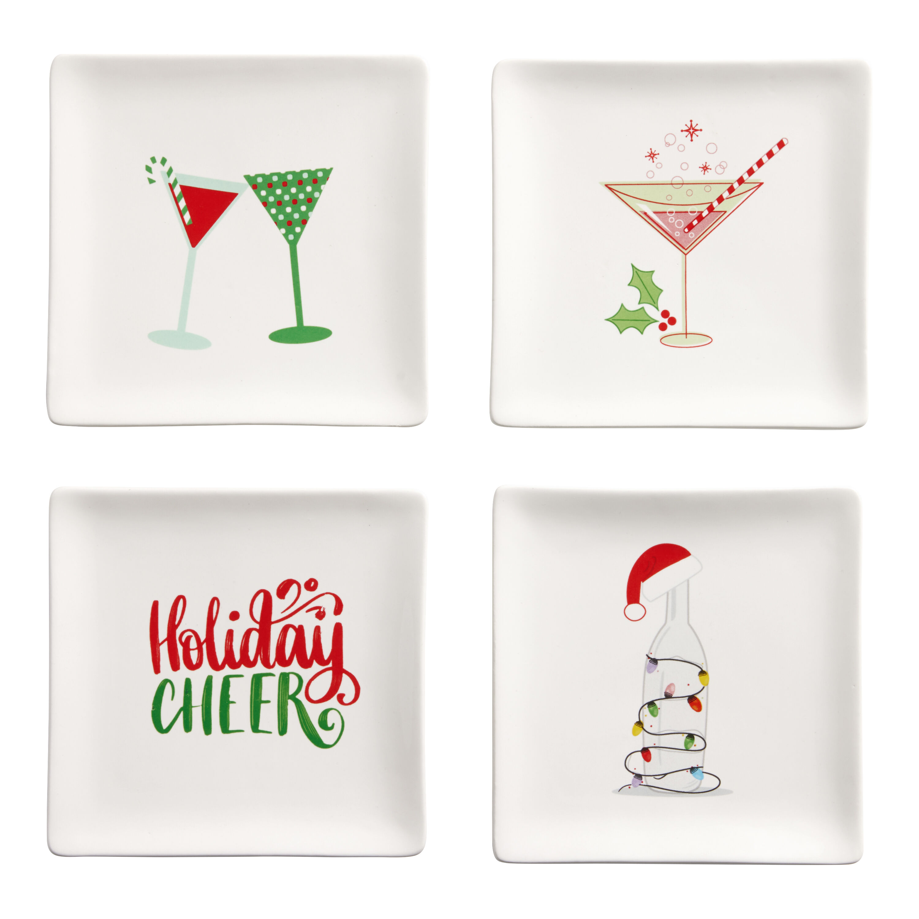 Holiday appetizer plates top