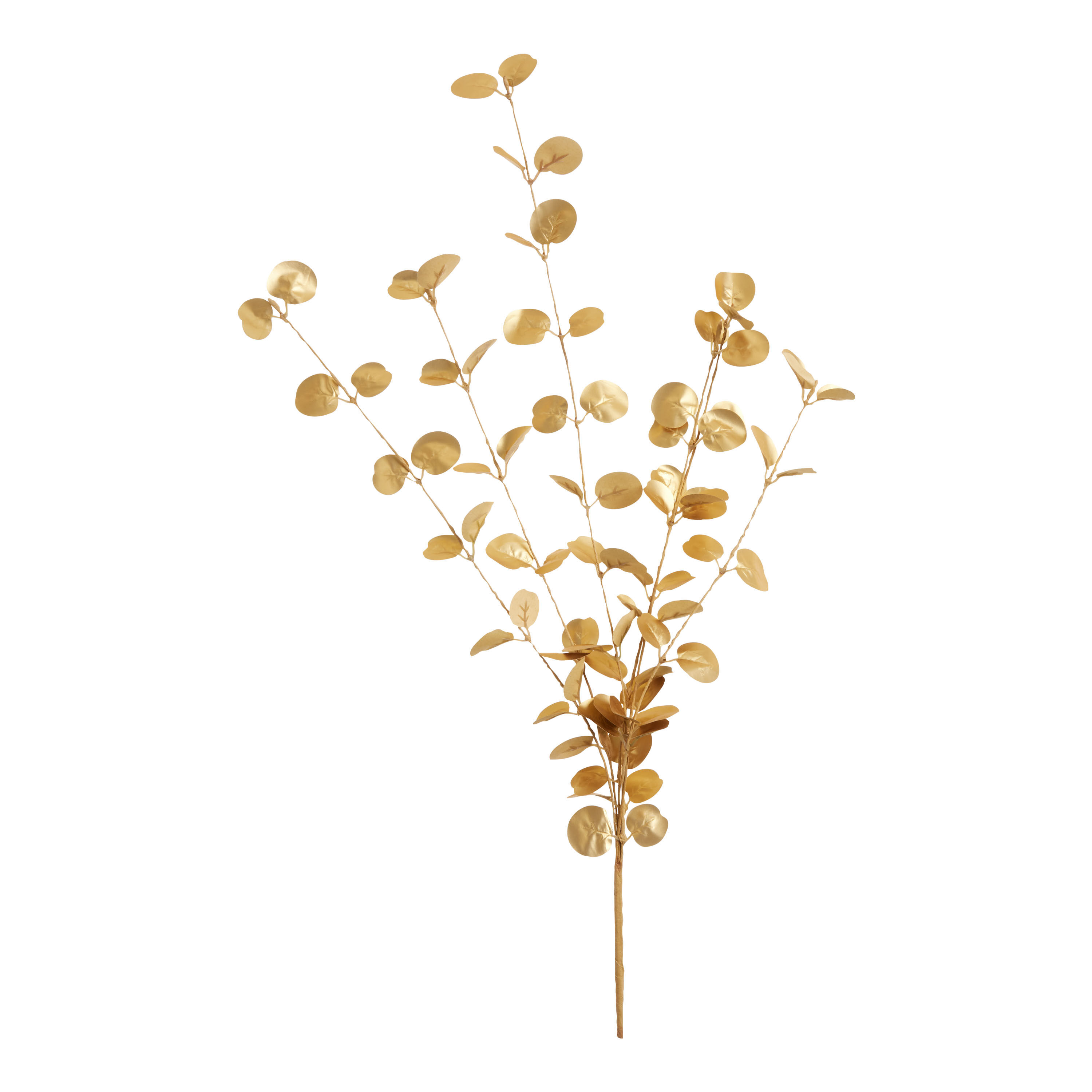 Metallic Gold Faux Weeping Eucalyptus Stem image number 0