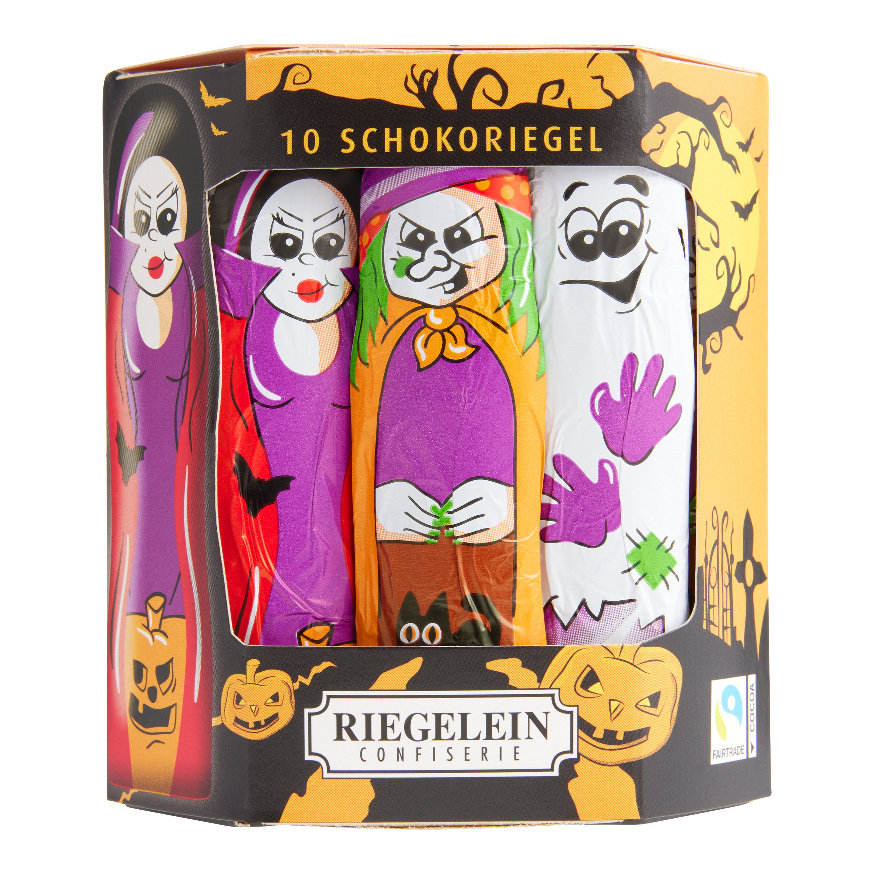 Riegelein Halloween Milk Chocolate Figures 10 Pack image number 0