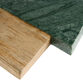 Green Marble and Wood Christmas Tree Shaped Serving Board image number 2