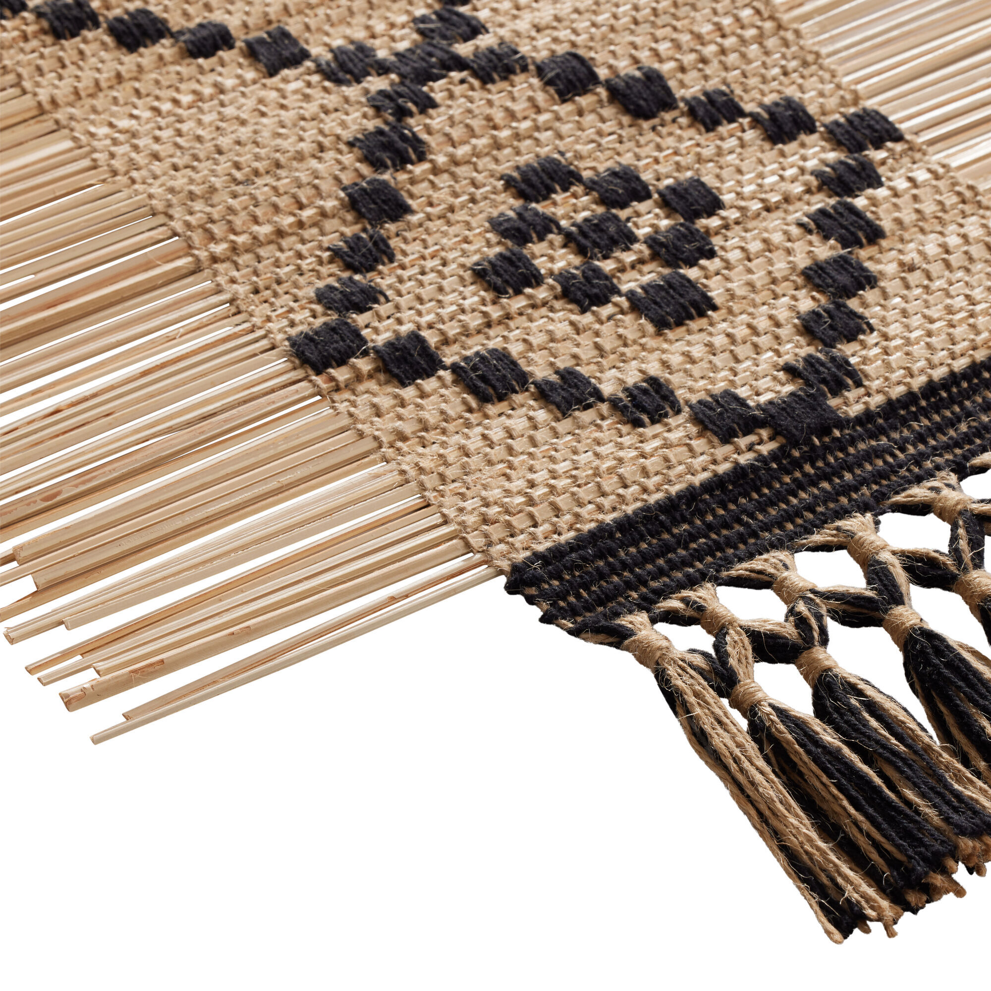 CRAFT Natural And Black Broomstick Diamond Wall Hanging image number 2