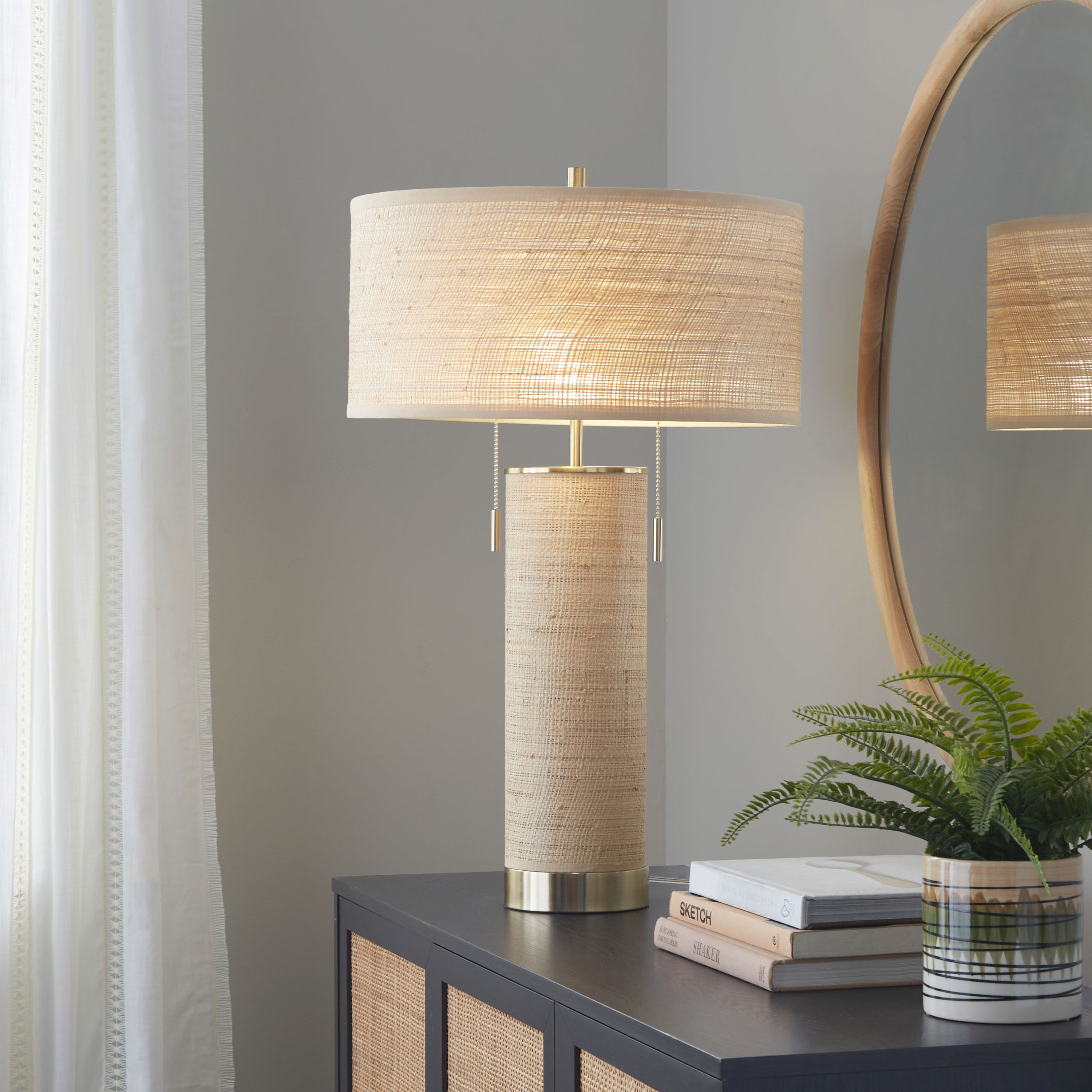 World market rattan lamp discount