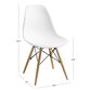 White Molded Evie Dining Chair Set Of 2 image number 2