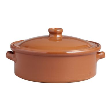 Graupera Large Round Spanish Terracotta Baking Dish with Lid Graupera Large Round Spanish Terracotta Baking Dish with Lid