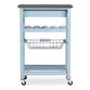 Grover Wood And Stainless Steel Kitchen Cart image number 4