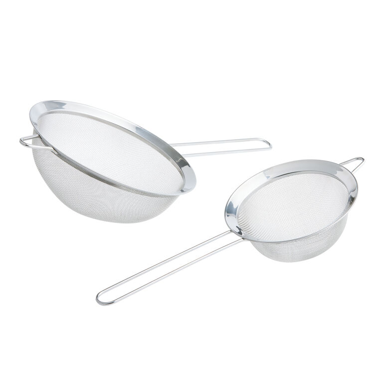 Metal Mesh Strainers 2 Pack image number 2