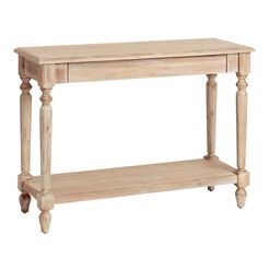 Everett Short Weathered Natural Wood Foyer Table