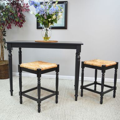 Erma Wood and Fiber Farmhouse Backless Counter Stool Erma Wood and Fiber Farmhouse Backless Counter Stool