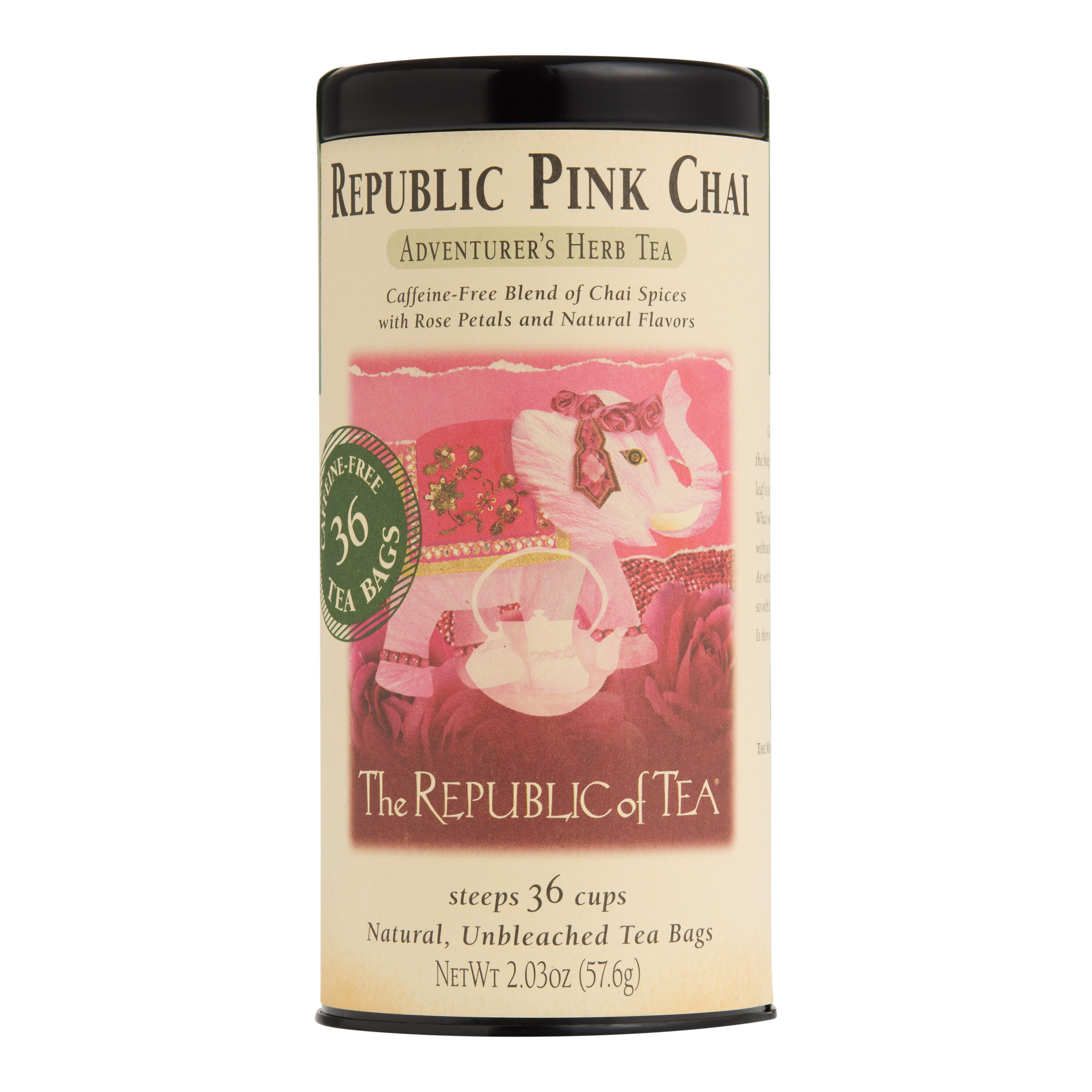 The Republic of Tea Pink Chai Herbal Tea 36 Count image number 0