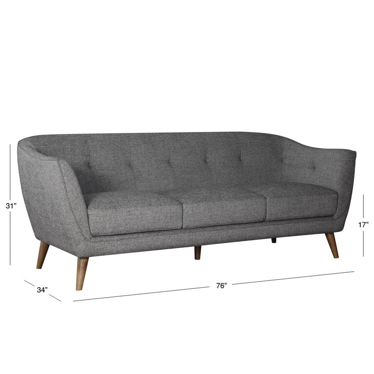 Nelson Mid Century Tufted Sofa image number 3