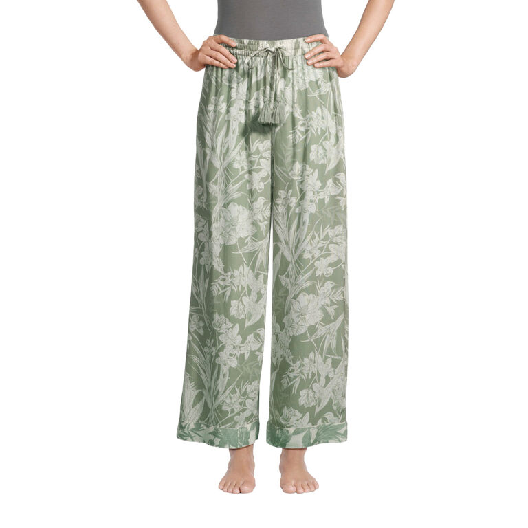Mila Sage Green And Ivory Floral Pajama Collection - World Market