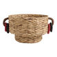 Natural Water Hyacinth Chain Handle Basket Collection image number 1