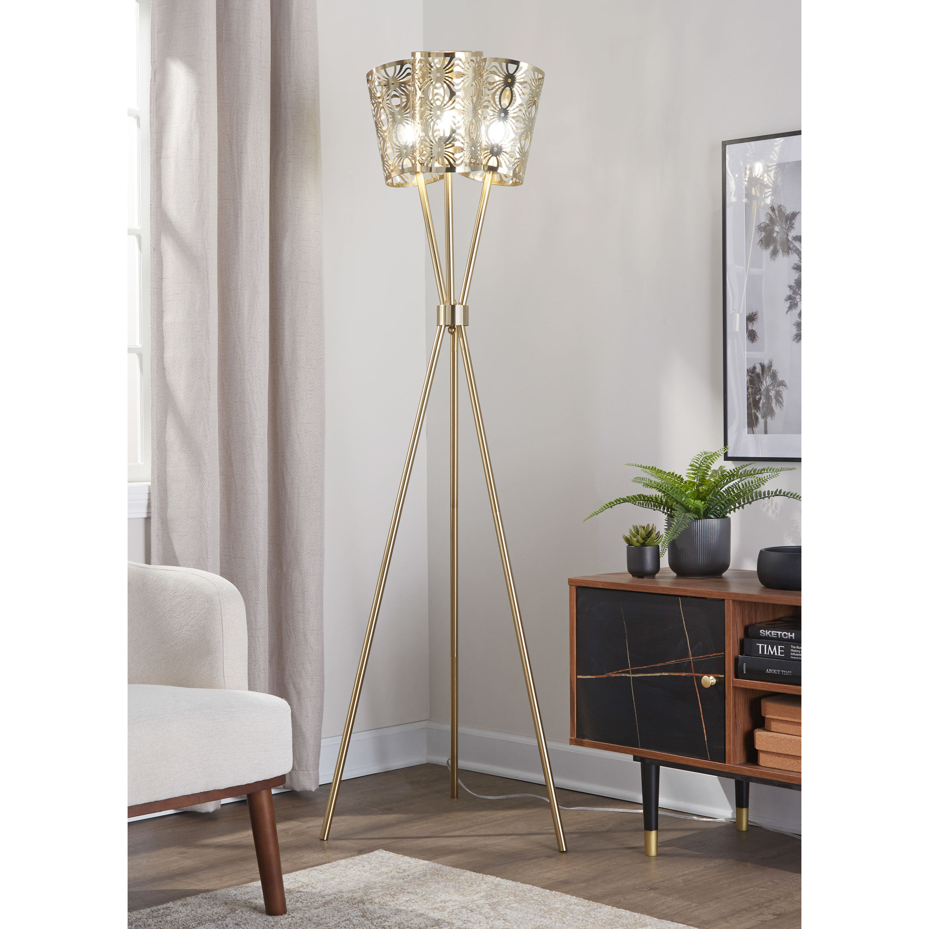 World market on sale tripod lamp