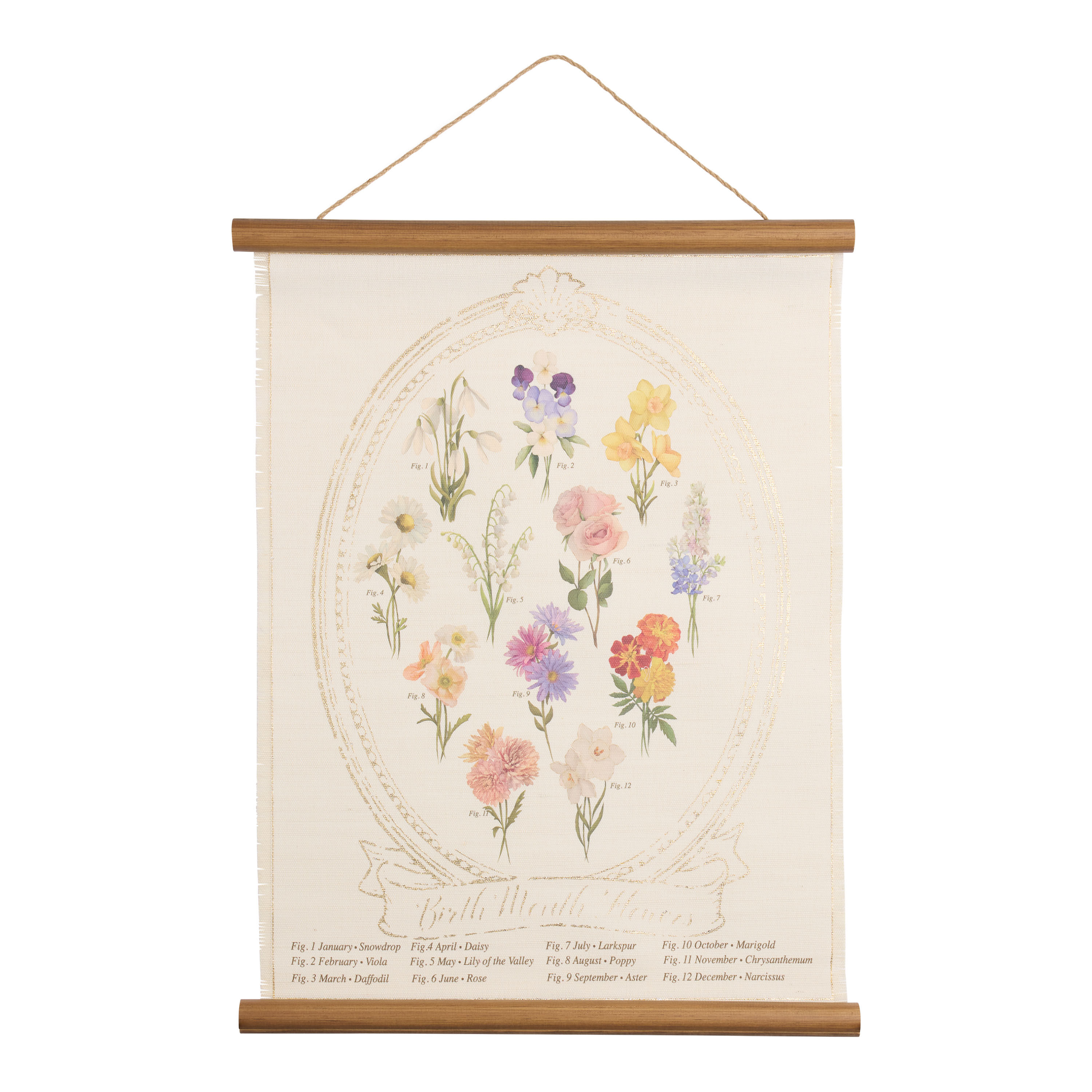 Linen scroll wall hanging outlet