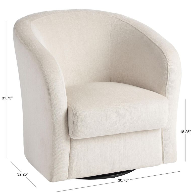 Megan Upholstered Swivel Chair image number 4