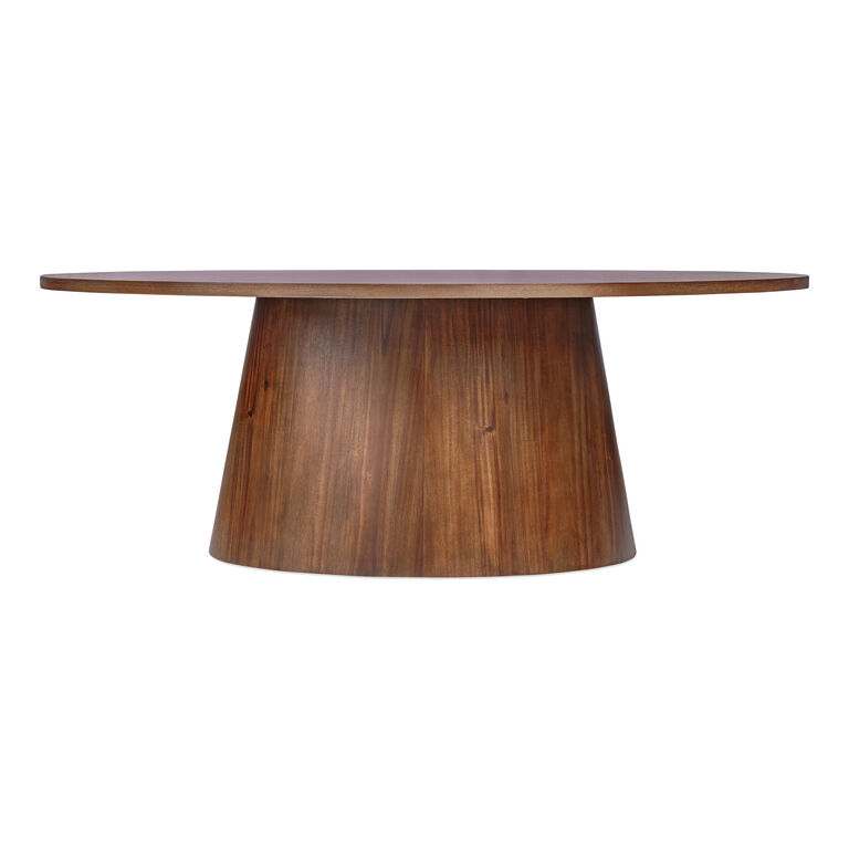 Lennon Oval Wood Pedestal Dining Table image number 3