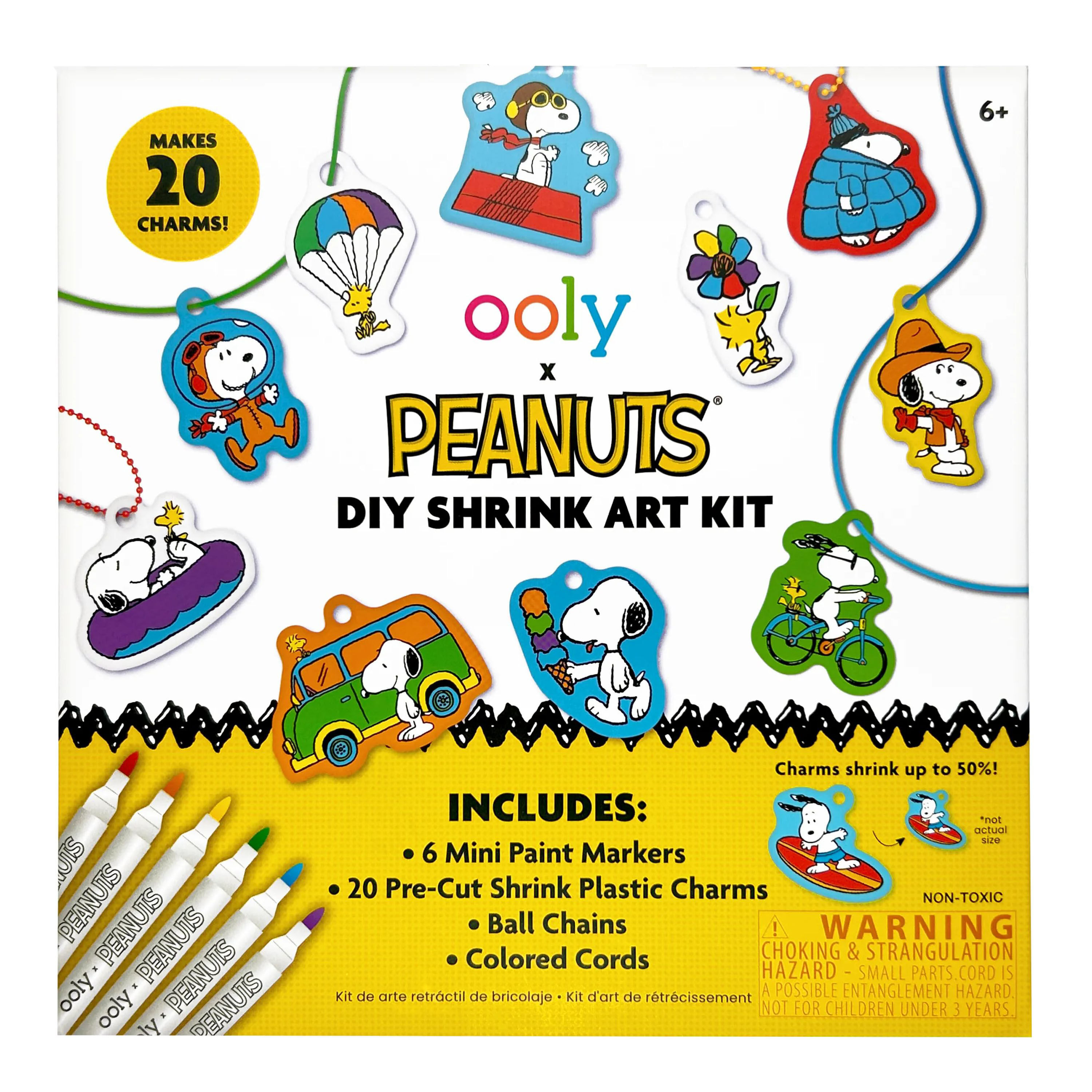 Ooly x Peanuts DIY Shrink Art Kit image number 0
