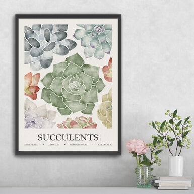Succulents by Gia Hoang Framed Wall Art Succulents by Gia Hoang Framed Wall Art
