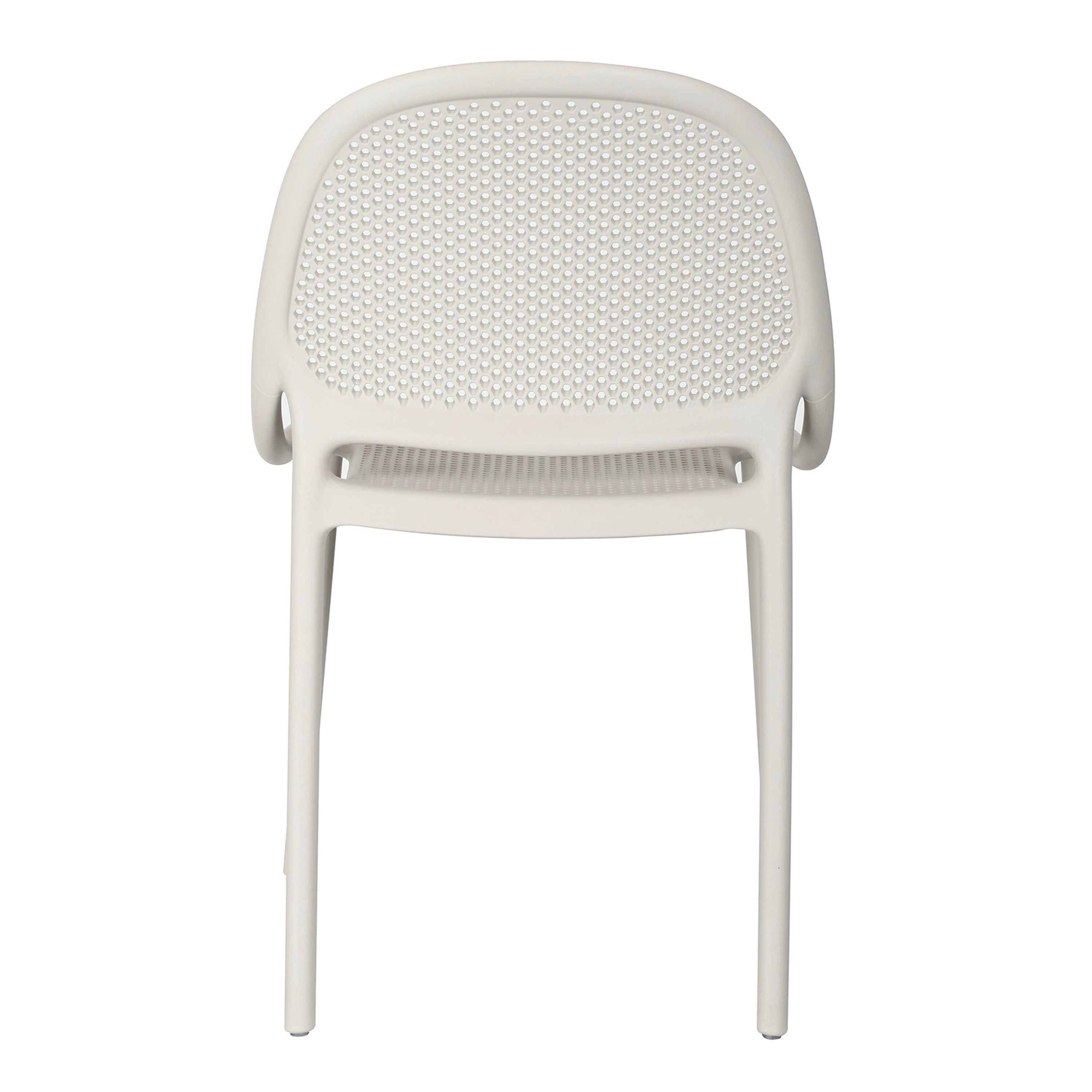 Apollo Round Back Outdoor Stacking Dining Chair 2 Piece Set image number 4