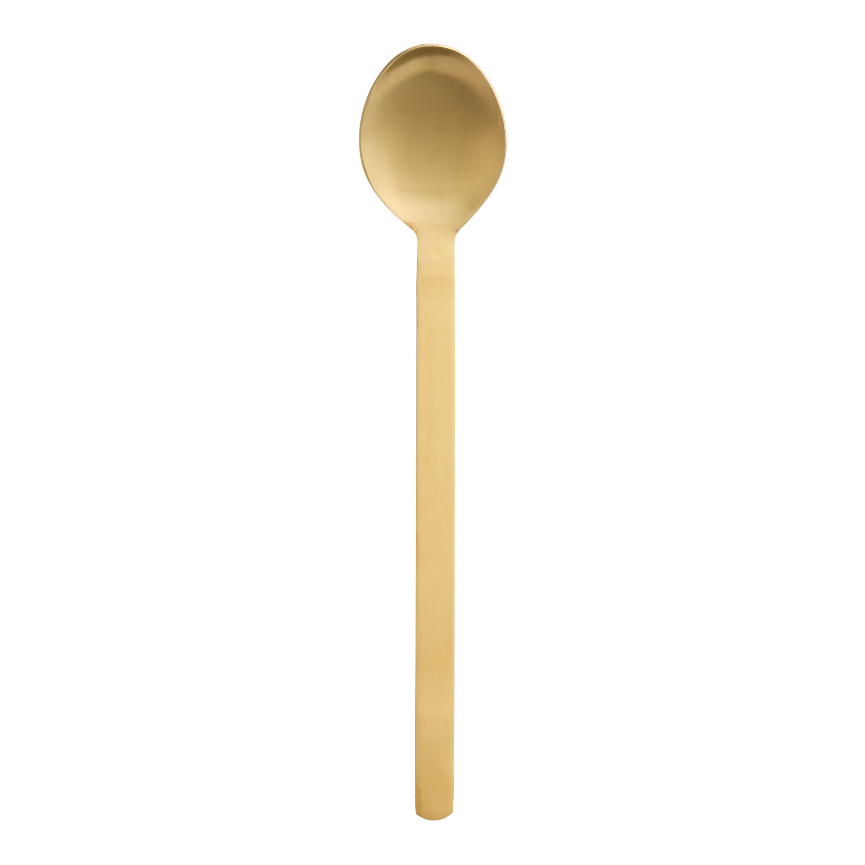 Brushed Gold Stainless Steel Cooking Spoon image number 0