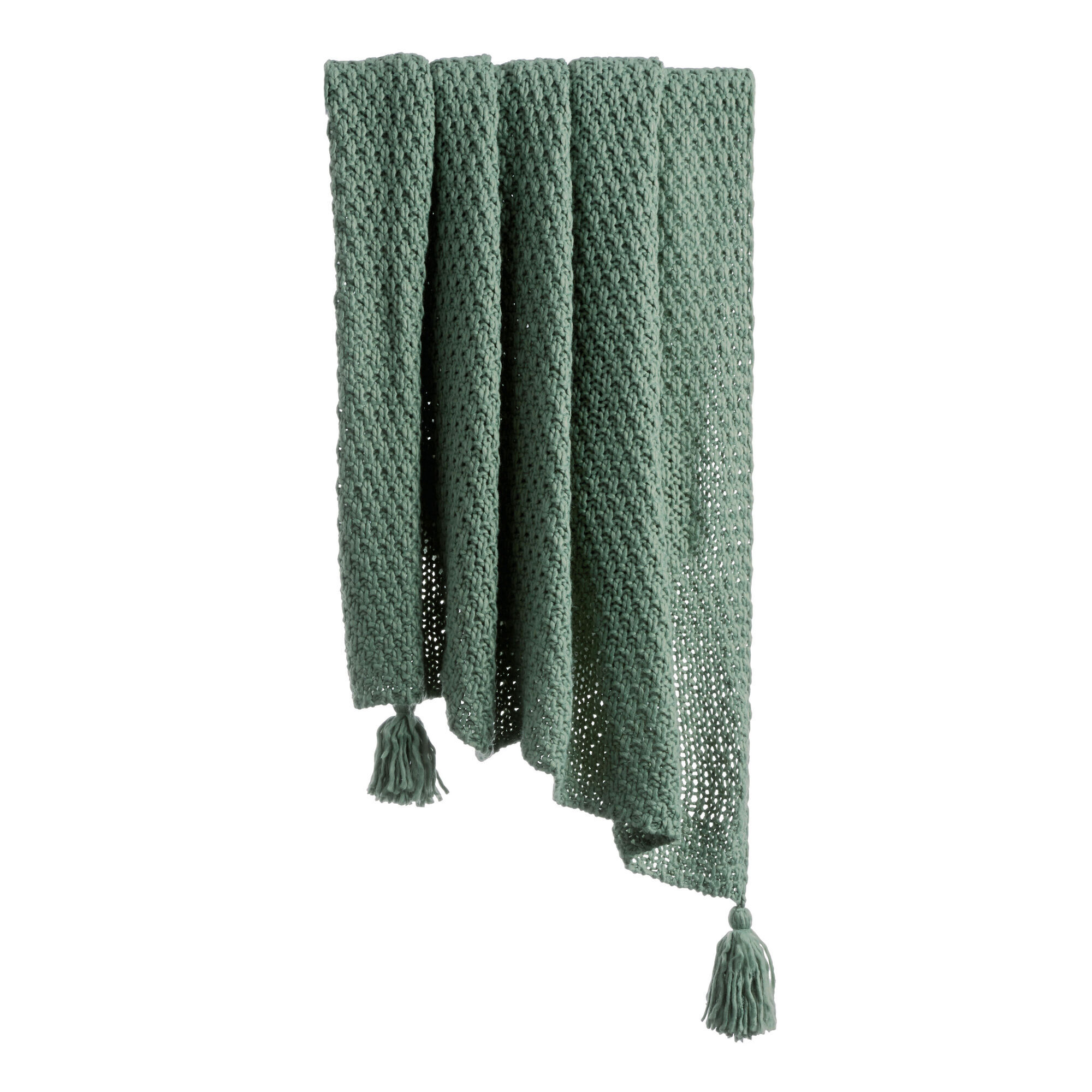 Throw blanket with hotsell large tassels