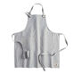 Full Length Blue and White Ticking Stripe Apron image number 0