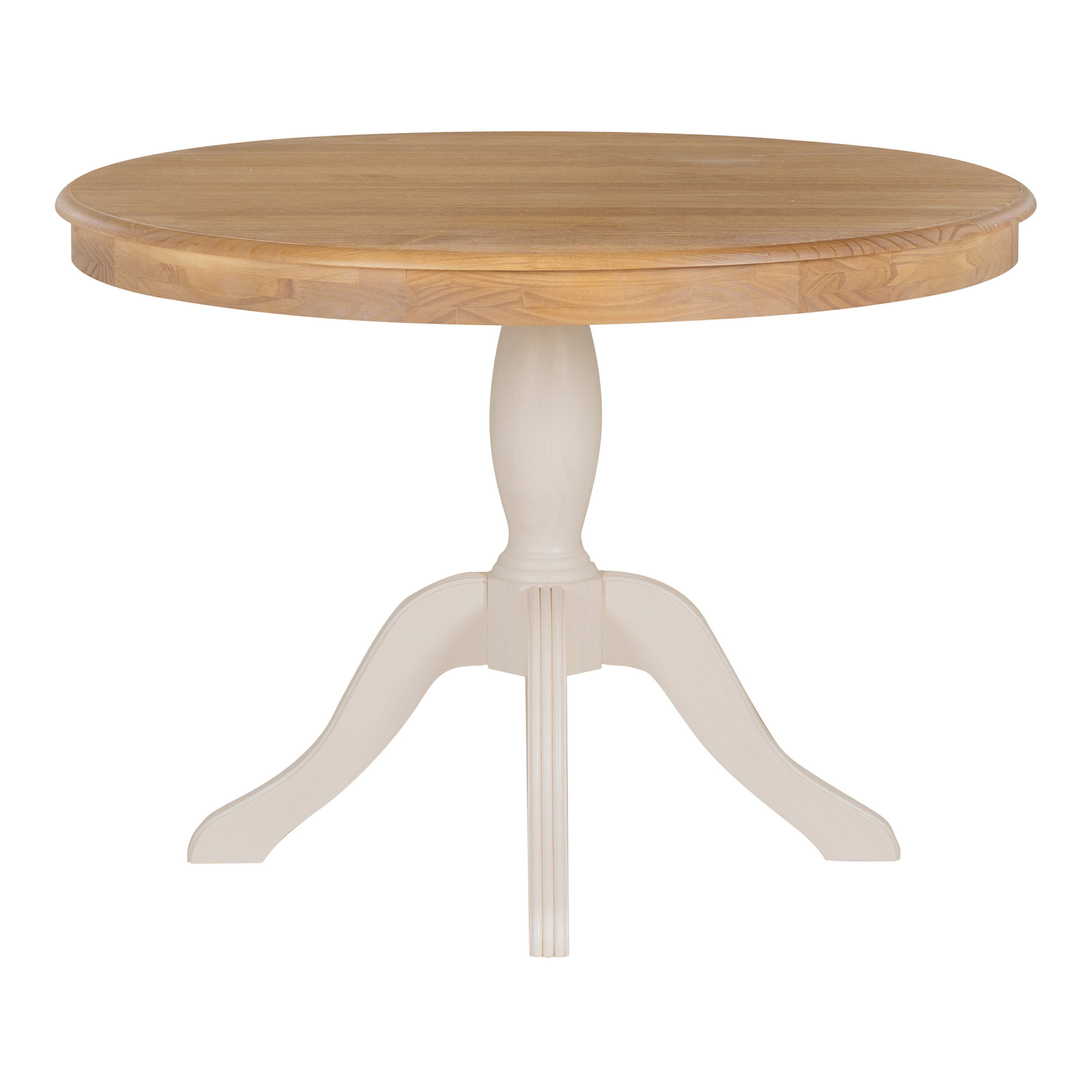 Ashentree Round Pine Wood Pedestal Dining Table image number 2