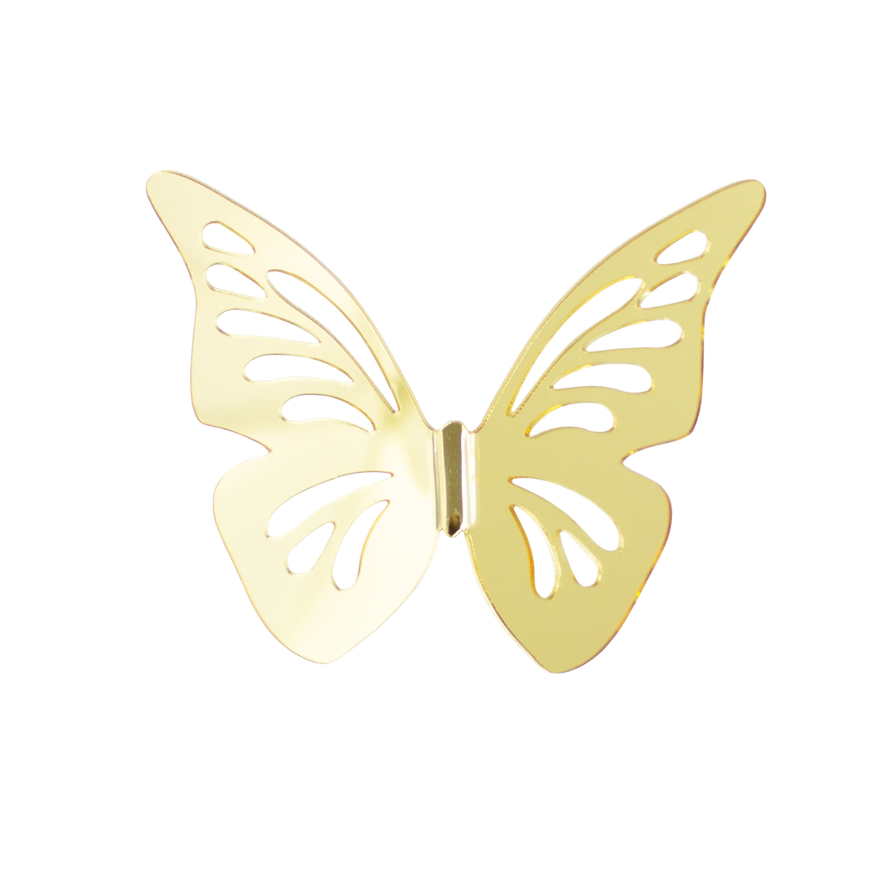 Gold Mirrored 3D Butterfly Peel and Stick Wall Decals 10 Piece World Market