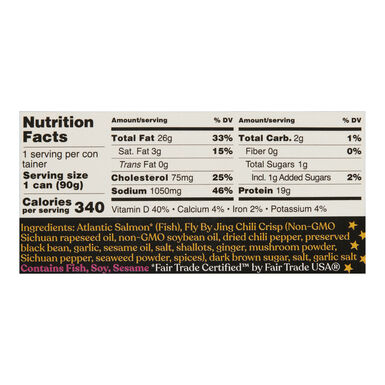 Fishwife Smoked Salmon with Fly by Jing Sichuan Chili Crisp Fishwife Smoked Salmon with Fly by Jing Sichuan Chili Crisp