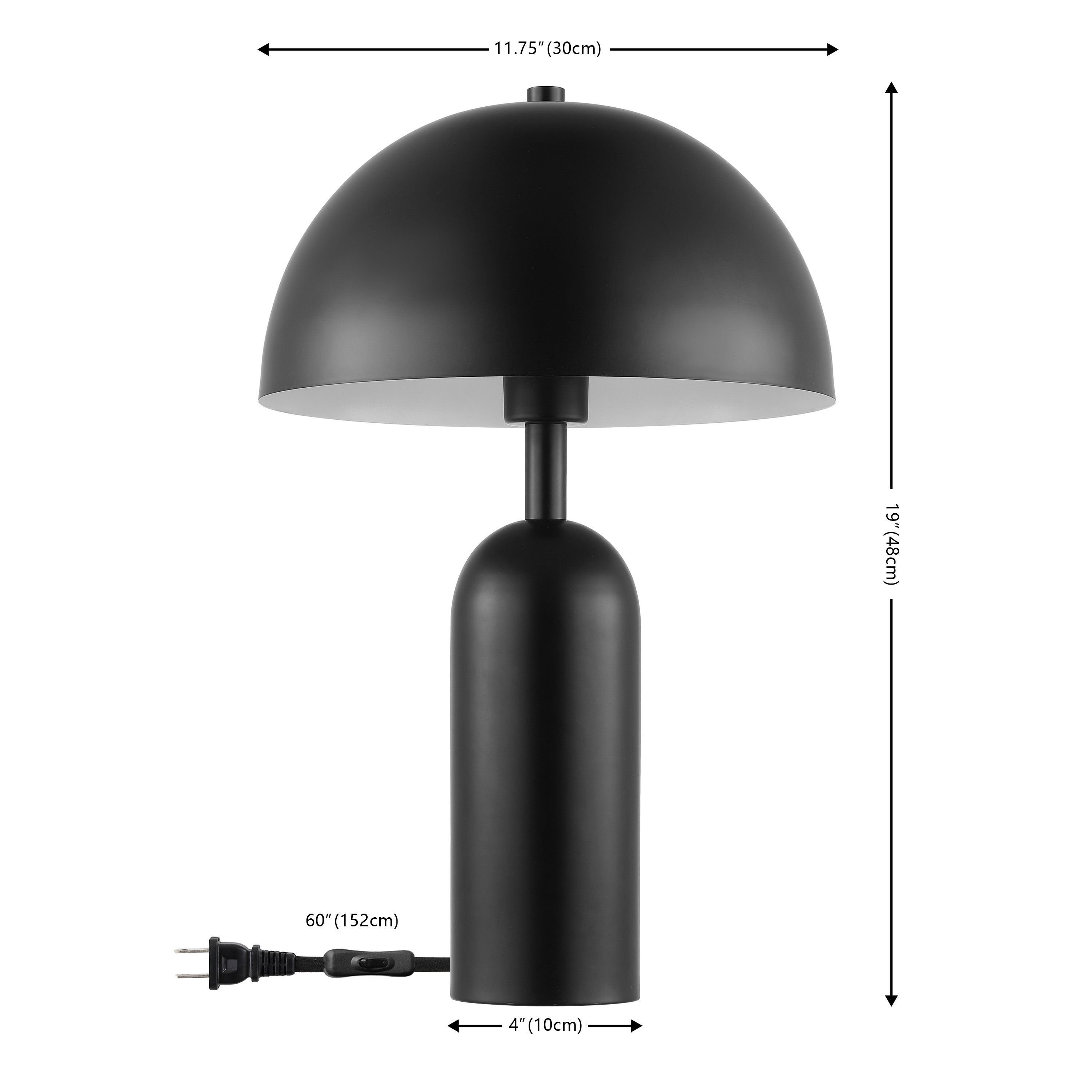 Black dome lamp discount