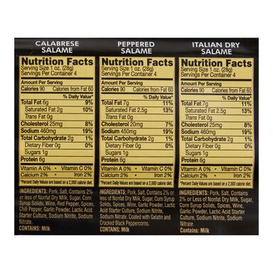 Columbus Sliced Salami Charcuterie Trio Columbus Sliced Salami Charcuterie Trio