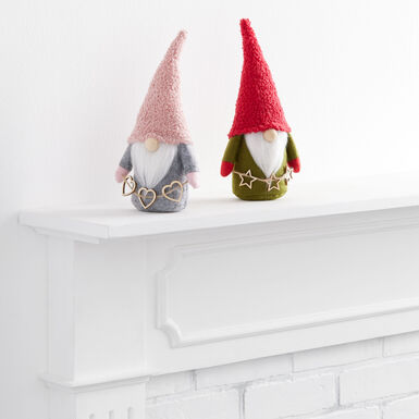 Gnome with Sherpa Hat Decor Gnome with Sherpa Hat Decor