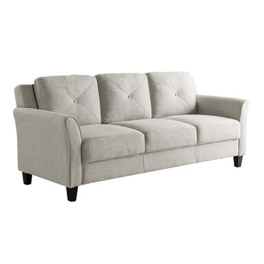 Renne Microfiber Tufted Roll Arm Sofa Renne Microfiber Tufted Roll Arm Sofa