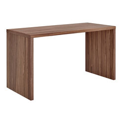 Stenhouse Walnut Brown Wood Modern Desk