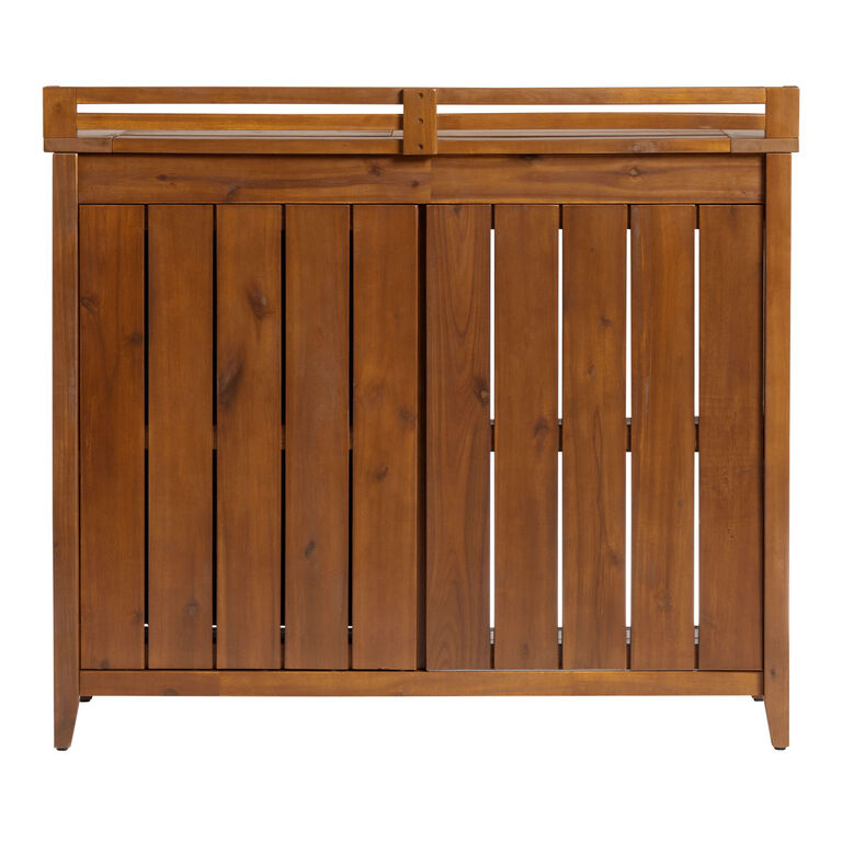 Natural Acacia Wood Outdoor Potting Bench World Market