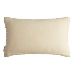 Oversized Ivory Angled Stripe Lumbar Pillow