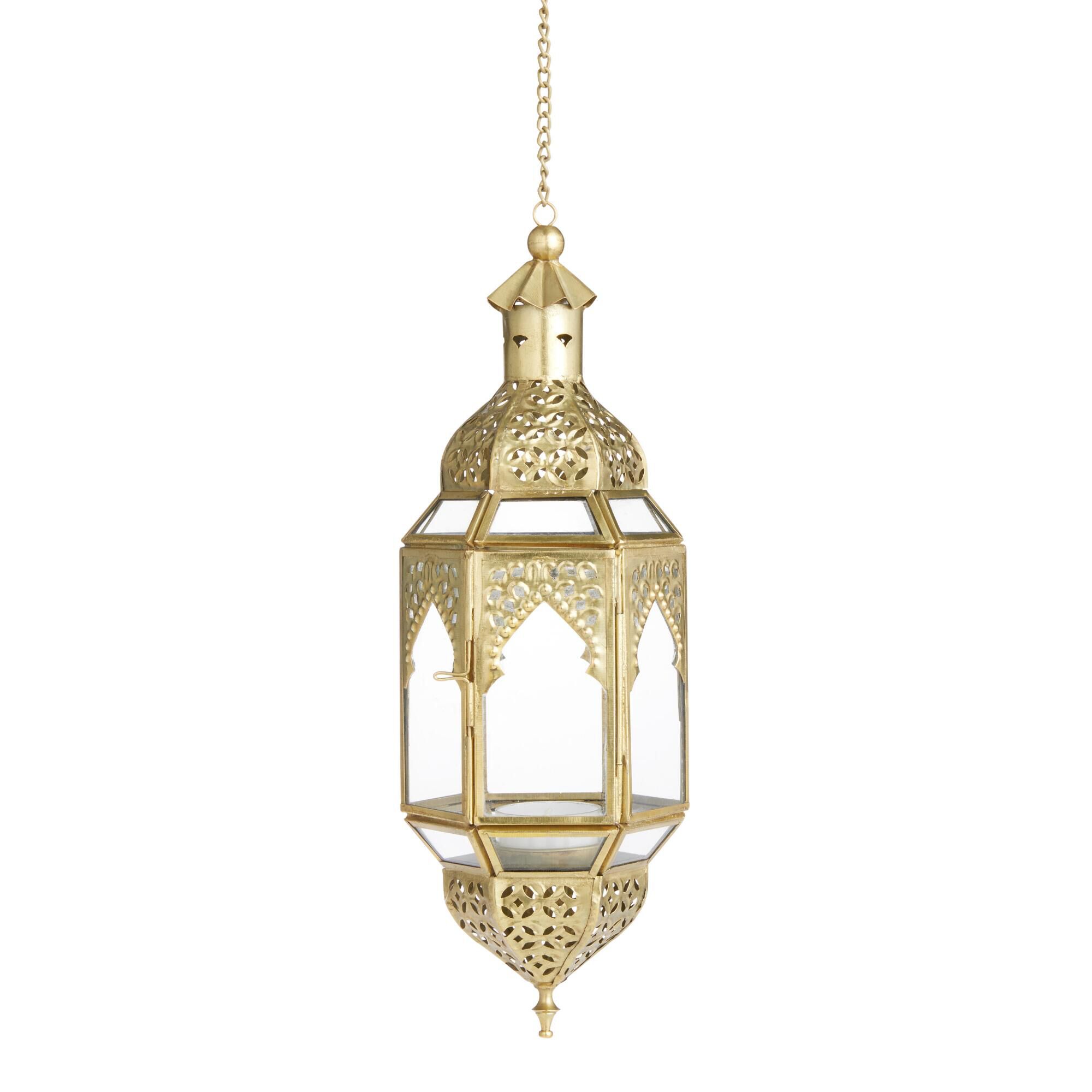 Gold hanging lantern top