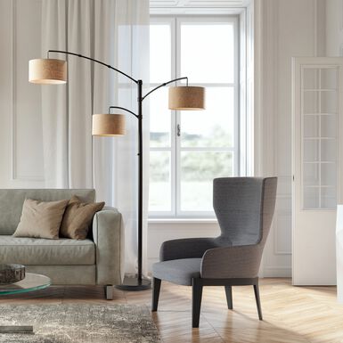 Cabo Metal 3 Light Adjustable Arc Floor Lamp Cabo Metal 3 Light Adjustable Arc Floor Lamp