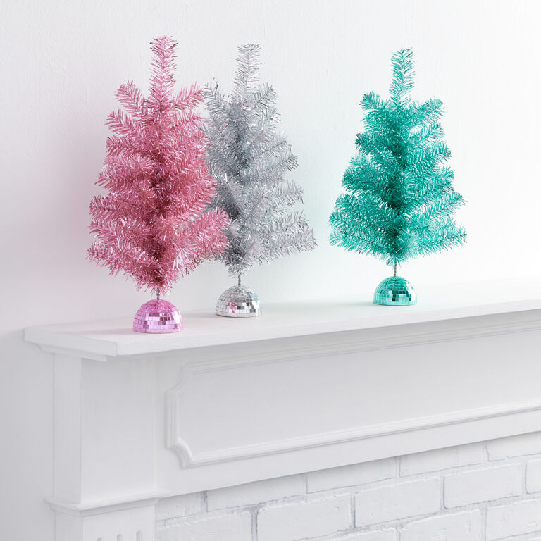Mini Tinsel Christmas Tree Decor image number 1