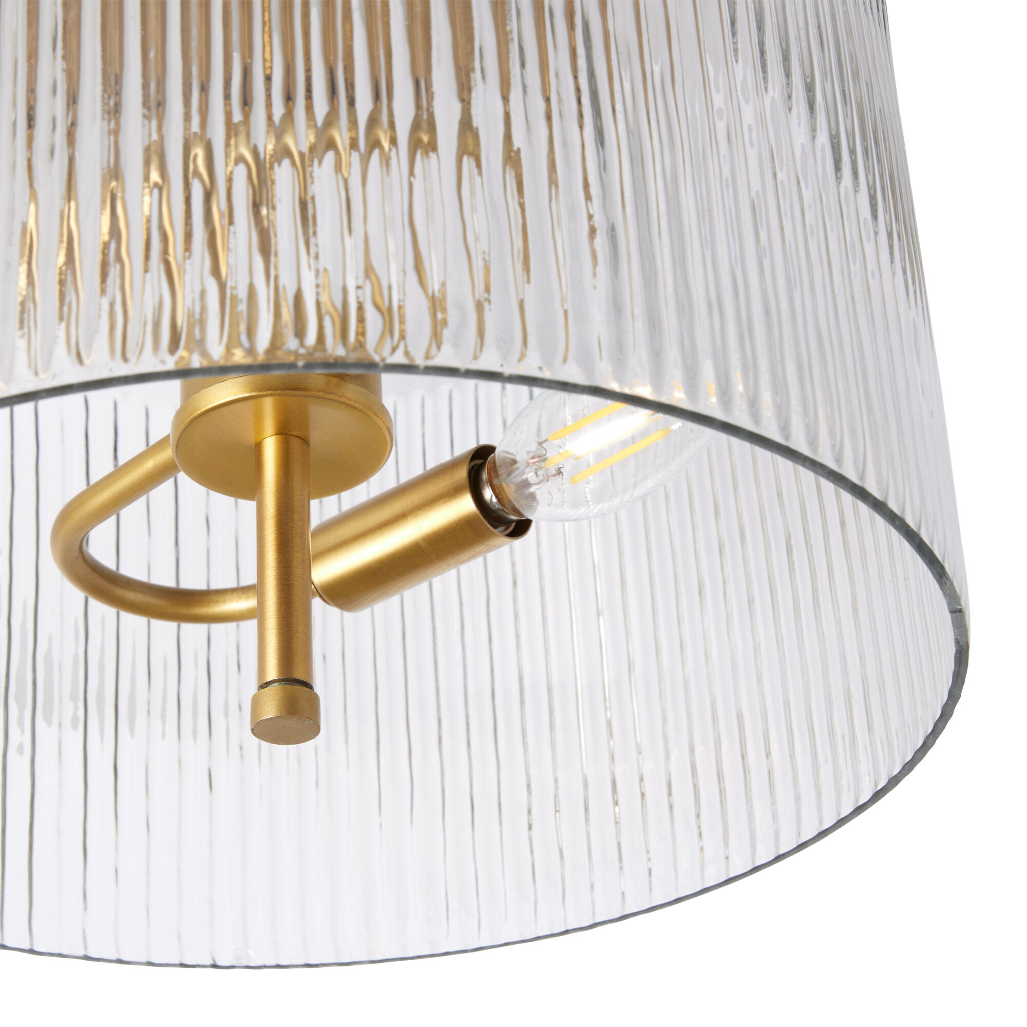 Fluted flush mount discount