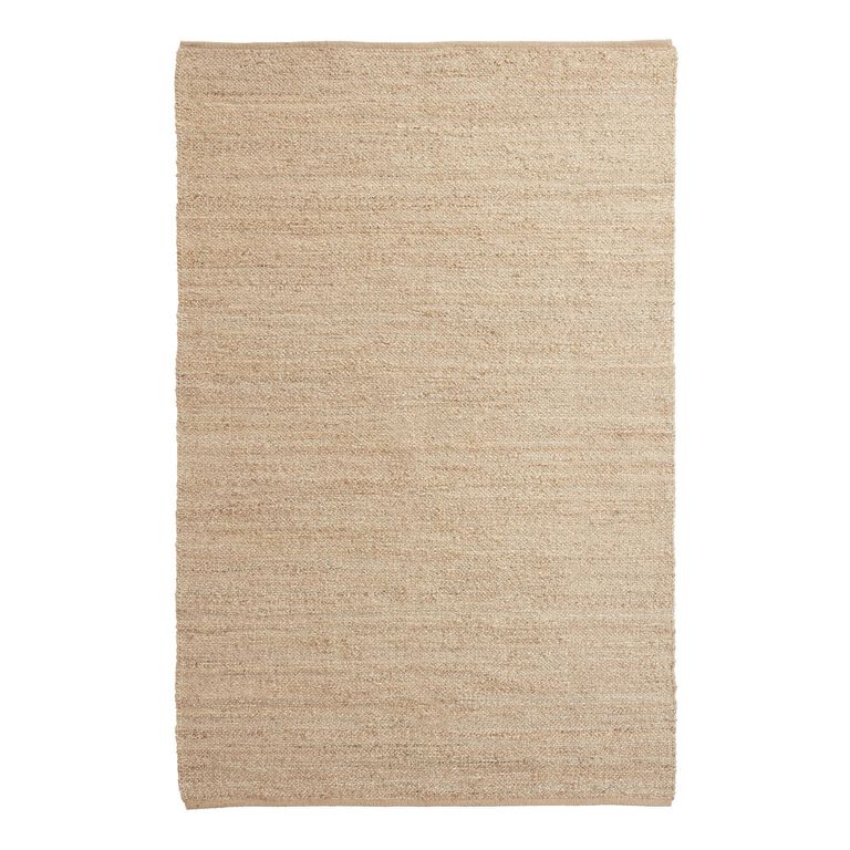 Natural Woven Jute and Cotton Reversible Area Rug image number 1