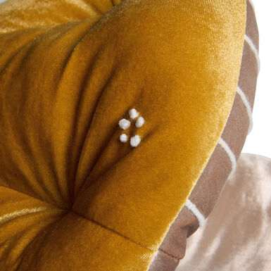 Amber Velvet Mushroom Shaped Throw Pillow Amber Velvet Mushroom Shaped Throw Pillow