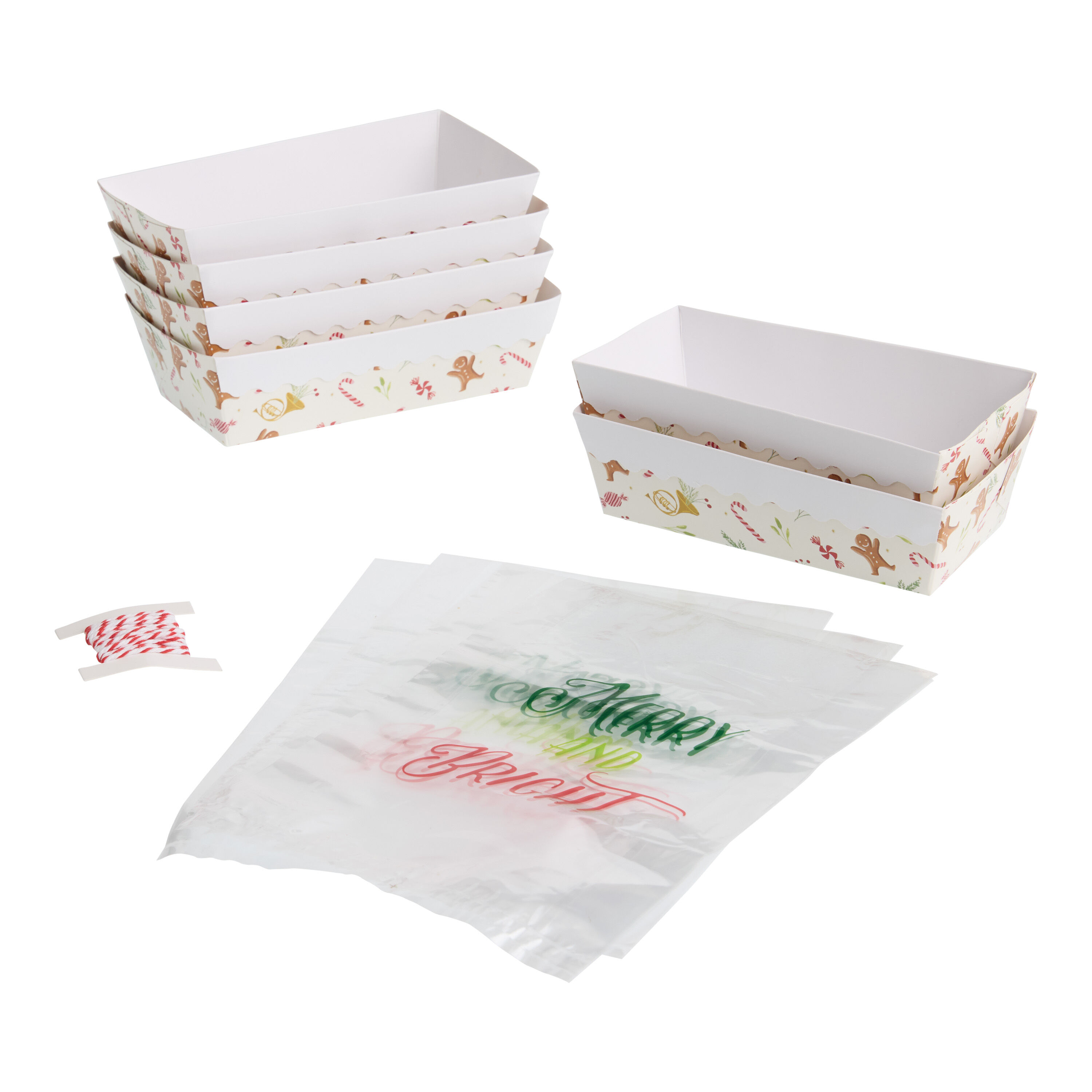 All The Trimmings Paper Loaf Pan Gifting Kit 6 Pack World Market