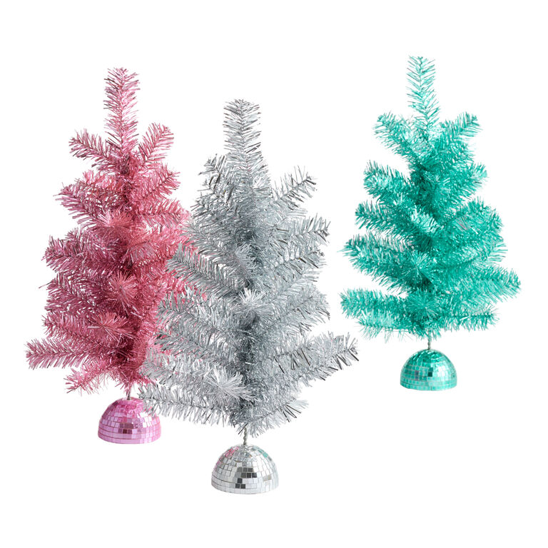 Mini Tinsel Christmas Tree Decor image number 2