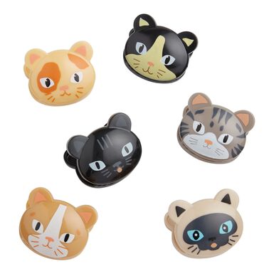 Kikkerland Cat Bag Clips 6 Pack Kikkerland Cat Bag Clips 6 Pack